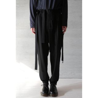 ヨウジヤマモト(Yohji Yamamoto)のYohji Yamamoto POUR HOMME 20SSテープギャバパンツ(ワークパンツ/カーゴパンツ)