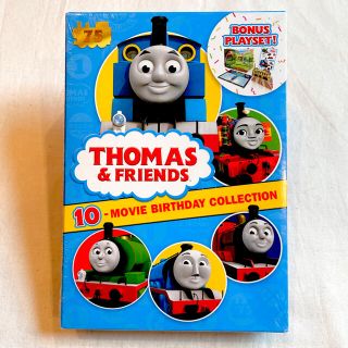 ボーネルンド(BorneLund)の新品 きかんしゃトーマスDVD4枚 シール他付録付き  英語 洋書 知育玩具(知育玩具)