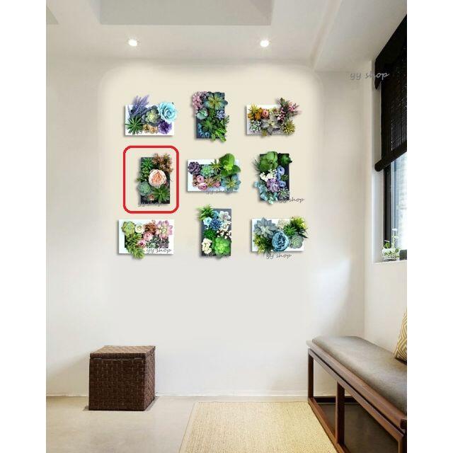 壁飾り人工観葉植物 壁掛けインテリア ディスプレイ 壁掛けミックスグリーン 造花の通販 By 薔薇星 Shop ラクマ