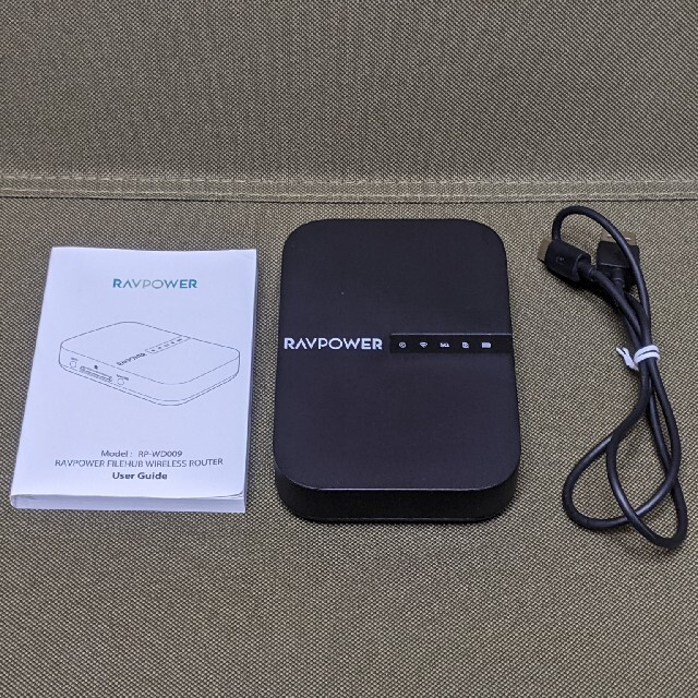 RAVPower ワイヤレスカードリーダー Wifiルーター 大型バッテリー内蔵