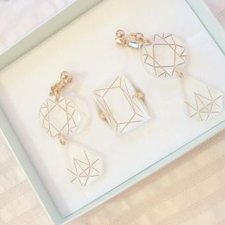 ドットアンドストライプスチャイルドウーマン(Dot&Stripes CHILDWOMAN)のcikolata♡アクリルダイヤモンドset(イヤリング)