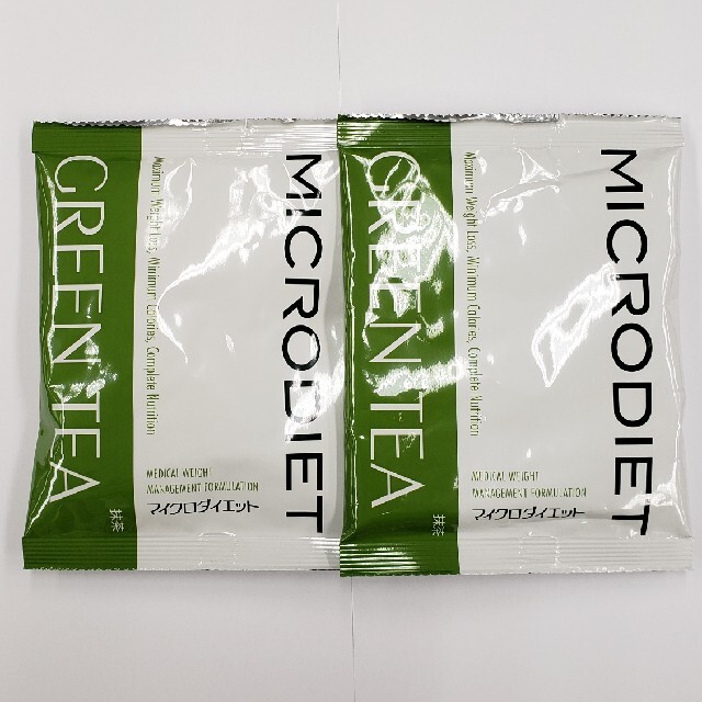 マイクロダイエット抹茶味プロテインドリンク2袋セット 食品/飲料/酒の健康食品(プロテイン)の商品写真