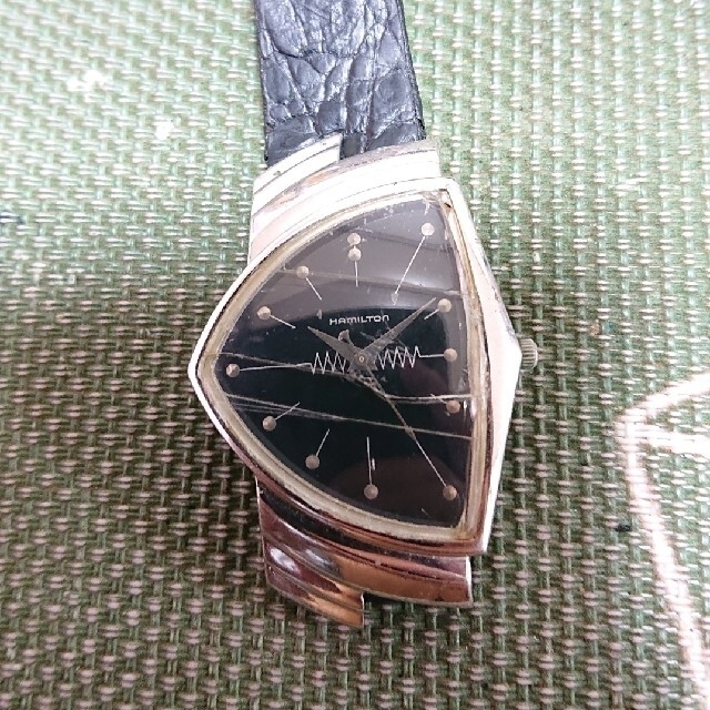 メンズ Hamilton 時計 6109 ブラック レザーの通販 by プロフィール