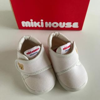 ミキハウス(mikihouse)のミキハウス　ベビーシューズ　白(その他)