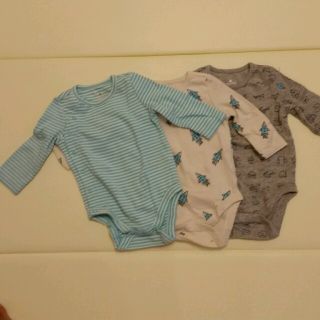 ベビーギャップ(babyGAP)の
[momo様専用]★baby gap★ 長袖ボディースーツ3枚セット(肌着/下着)