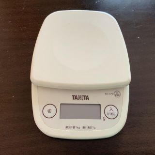 タニタ(TANITA)のタニタ　キッチンスケール　はかり　ホワイト　デジタル(調理道具/製菓道具)