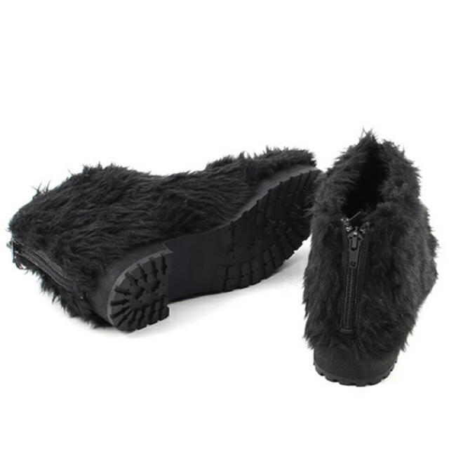 mystic(ミスティック)の新品 mystic ＊FAKEFUR BOOTS black S IKUMI レディースの靴/シューズ(ブーツ)の商品写真