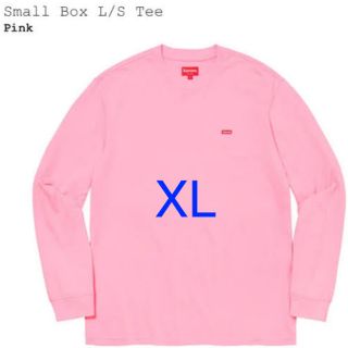 シュプリーム(Supreme)の【XL】supreme Small Box L/S Tee Pink(Tシャツ/カットソー(七分/長袖))