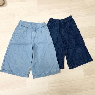 ジーユー(GU)のGU✼キッズデニムワイドパンツ110セット(パンツ/スパッツ)