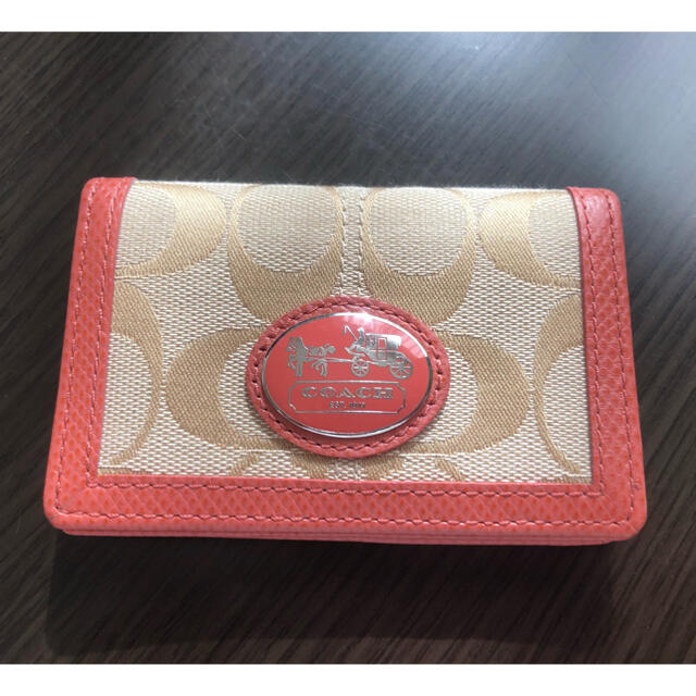 COACH(コーチ)のCOACH❤️コーチ モノグラムカードケース美品 レディースのファッション小物(名刺入れ/定期入れ)の商品写真