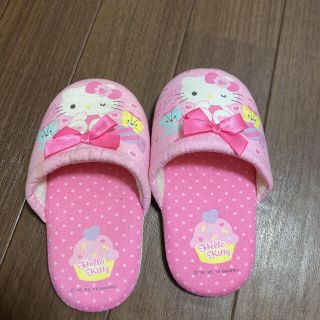 サンリオ(サンリオ)のサンリオ  キティちゃん スリッパ  キッズ 15センチ(スクールシューズ/上履き)