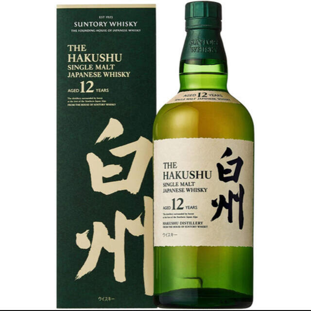 サントリー シングルモルトウイスキー 白州12年 ギフトカートン付 700ml