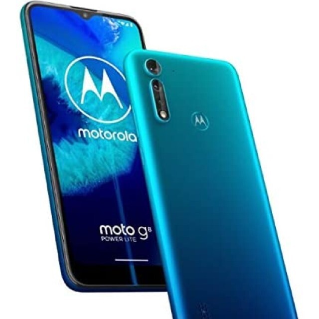 新品 motorola moto g8 power lite ポーラブルー 4G