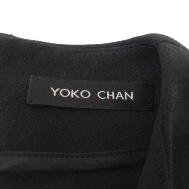 ヨーコチャン YOKO CHAN 18年 パール ドレス ワンピース 36 黒