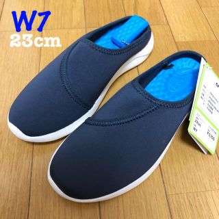 クロックス(crocs)の新品 クロックス ライトライド スリッポン ネイビー /ホワイト W7 23.5(スニーカー)