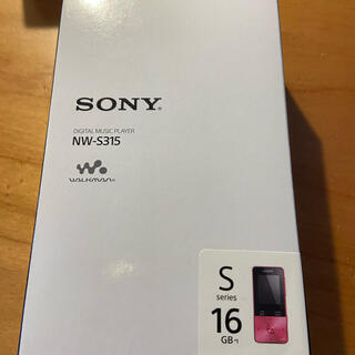 ソニー(SONY)のSONY ウォークマン　NW-S315 ビビットピンク　超美品(ポータブルプレーヤー)