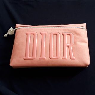 クリスチャンディオール(Christian Dior)のdiorポーチ ピンク スウェード調 新品(ポーチ)