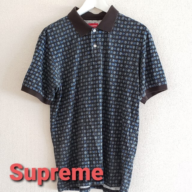 Supremeシュプリーム19SS総柄ポロシャツsizeM