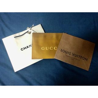 シャネル(CHANEL)のブランド 紙袋 ショップ袋 CHANEL GUCCI LOUISVUITTON(ショップ袋)