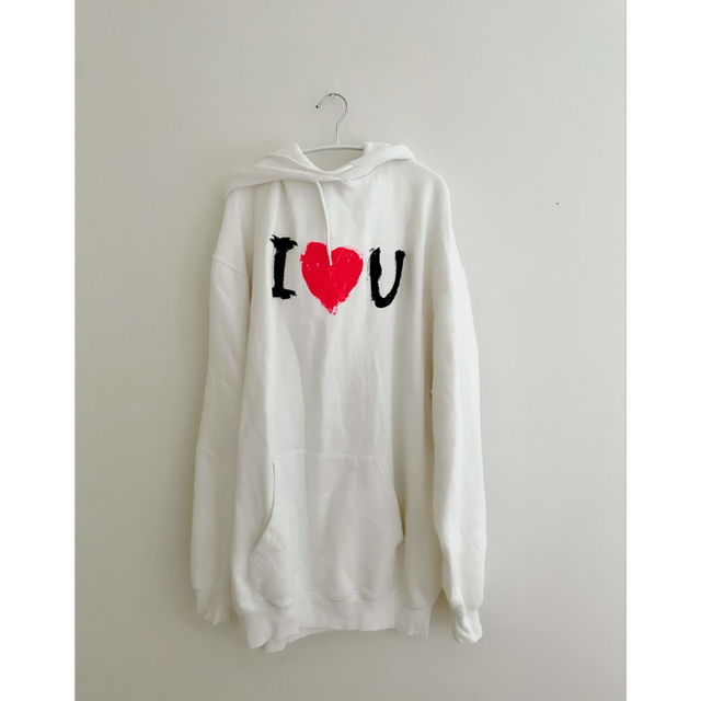 通販超激得 Balenciaga BALENCIAGA I Love U スウェット パーカーの