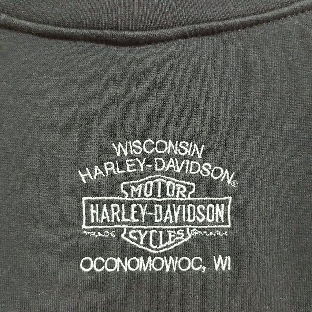 Harley Davidson(ハーレーダビッドソン)のハーレーダビッドソン スウェット トレーナー 刺繍 サイドライン L相当 メンズのトップス(スウェット)の商品写真