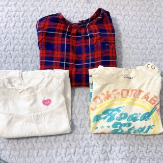 プチバトー(PETIT BATEAU)のミキハウス　プチバトー　ブランシェス　トップス セット 90(Tシャツ/カットソー)