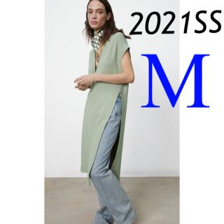 ザラ(ZARA)の＊2021SS＊ZARA ロング丈ニットベスト(ベスト/ジレ)