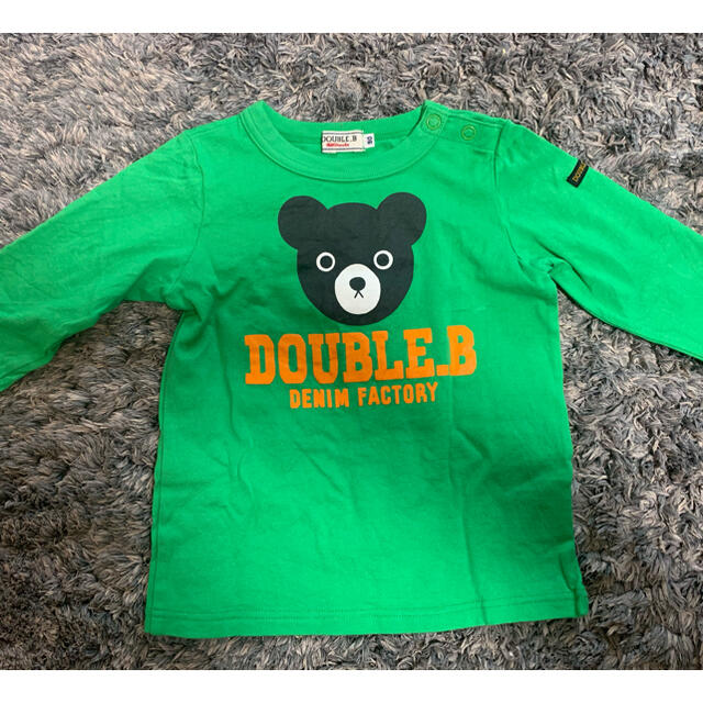DOUBLE.B(ダブルビー)のミキハウスロンT キッズ/ベビー/マタニティのキッズ服男の子用(90cm~)(Tシャツ/カットソー)の商品写真