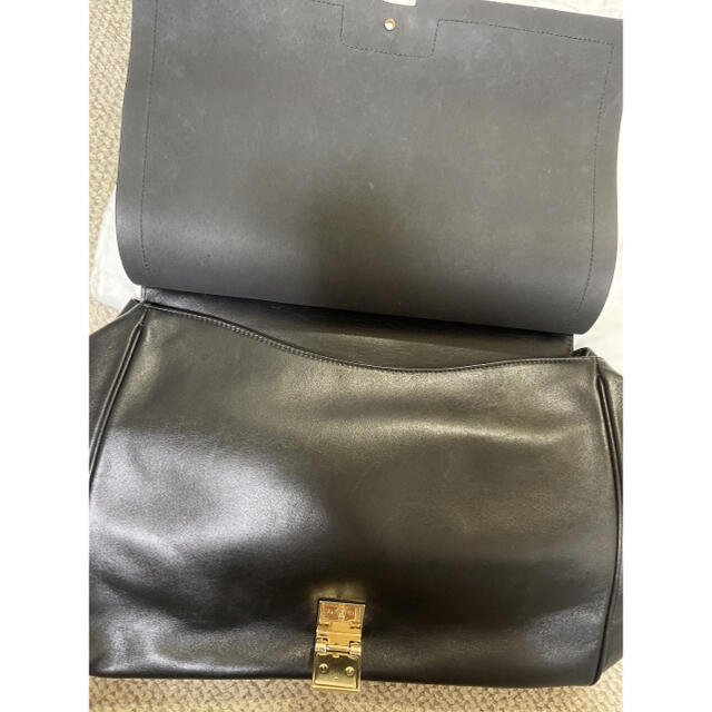 FURLA 正規品 オレンジ ✖️ ブラック バイカラー ハンドバッグ