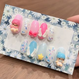 ちぐはぐネイル♡メルヘン♡サンリオ♡ジェルネイル min nail コスメ/美容のネイル(つけ爪/ネイルチップ)の商品写真