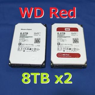 WD Red 8TB x2台 ~Western Digital WD80EFZXの通販 by box's