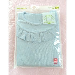 ユニクロ(UNIQLO)の新品＊ユニクロ クルーネックT 長袖 100cm トドラー(Tシャツ/カットソー)