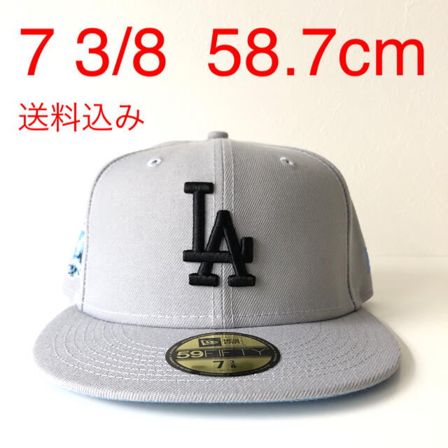 New Era ツバ裏ブルー 3/8 Cap ニューエラ ドジャース キャップ