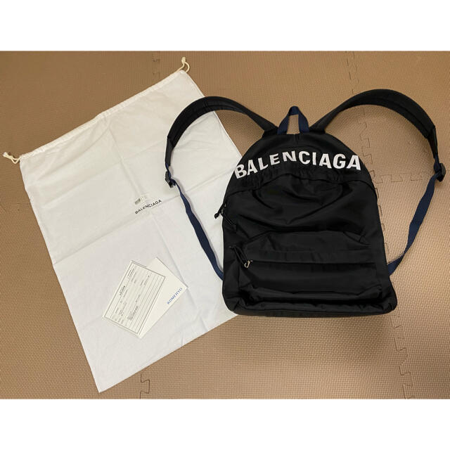 お気にいる Ba - BALENCIAGA WHEEL BACKPACK 黒 バックパック 中古の