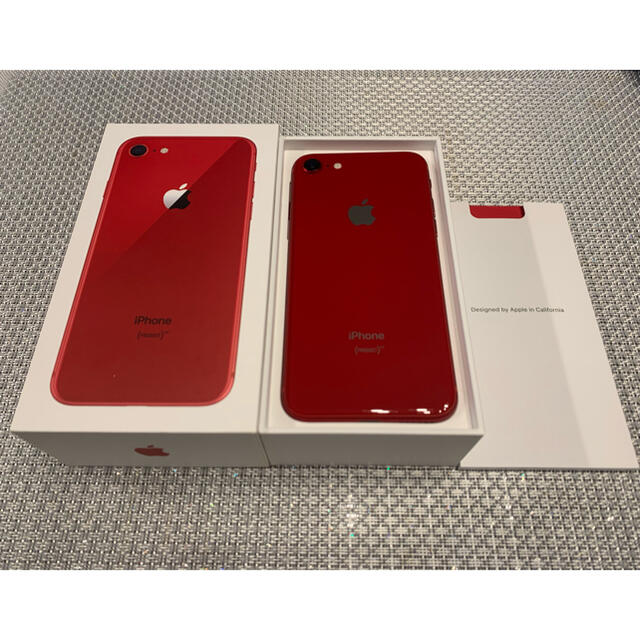 美品 iPhone8 64GB レッド　SIMロック解除済み