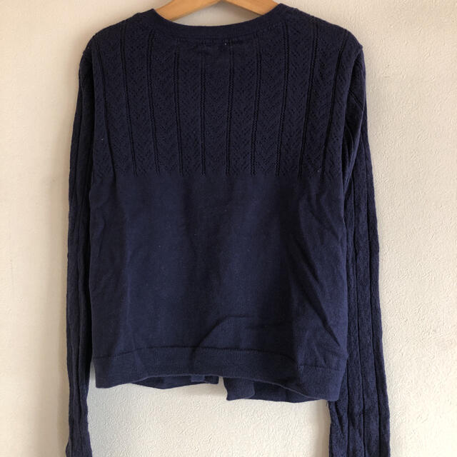 GAP(ギャップ)のGAPギャップ紺色カーディガン150cm キッズ/ベビー/マタニティのキッズ服女の子用(90cm~)(カーディガン)の商品写真