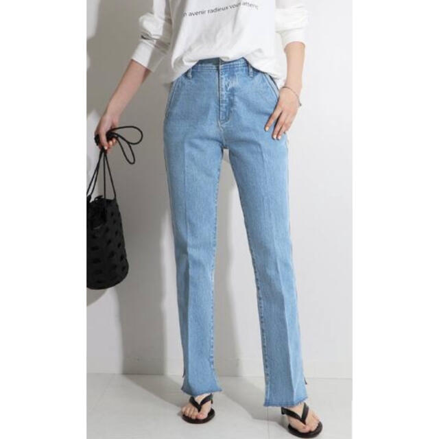 Spick&Span 5 1/2 BEAUTY-LINE SLIT DENIM