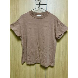 ジーユー(GU)のGUスムースTブラウン(Tシャツ(半袖/袖なし))