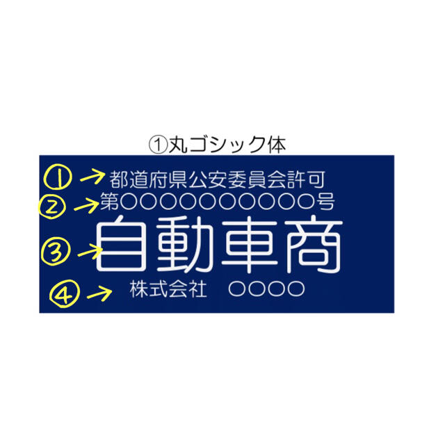 古物商プレート作成致します♪ インテリア/住まい/日用品のオフィス用品(その他)の商品写真