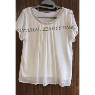 ナチュラルビューティーベーシック(NATURAL BEAUTY BASIC)の【NATURAL BEAUTY BASIC】ブラウス　L(シャツ/ブラウス(半袖/袖なし))