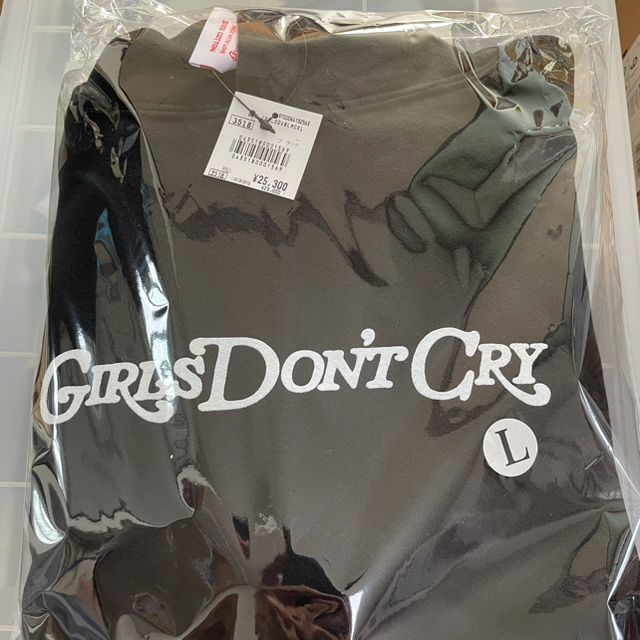 新品 黒L Girls Don't Cry エンジェル フーディー