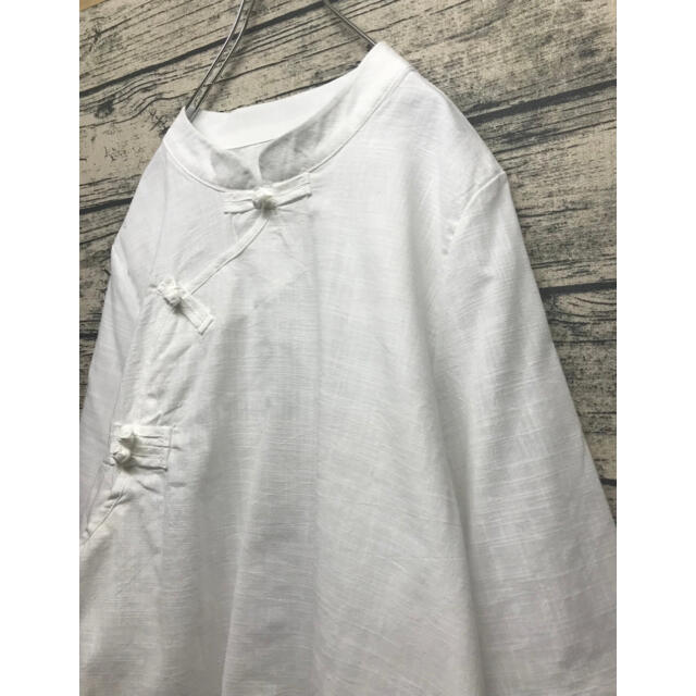 China shirt white レディースのトップス(シャツ/ブラウス(長袖/七分))の商品写真