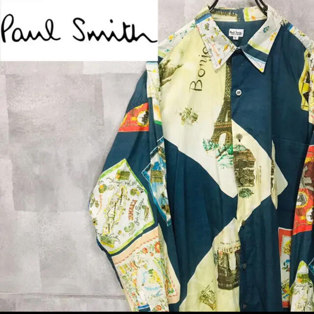 Paul Smith(ポールスミス)のポールスミス　シャツ　長袖　総柄 柄シャツ メンズのトップス(シャツ)の商品写真