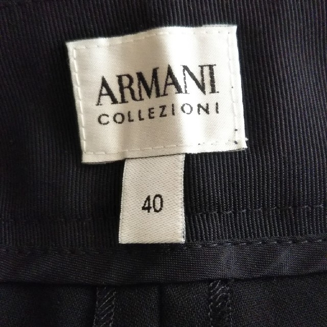 ARMANI COLLEZIONI(アルマーニ コレツィオーニ)のARMANI パンツ黒40*春夏秋冬 レディースのパンツ(カジュアルパンツ)の商品写真