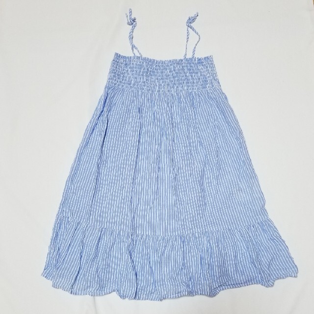 H&M(エイチアンドエム)のストライプワンピ　130cm キッズ/ベビー/マタニティのキッズ服女の子用(90cm~)(ワンピース)の商品写真