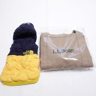 エルエルビーン(L.L.Bean)の■L.L.Bean...　トートバッグ　犬用ダウン　オリーブ　ネイビー/イエロー(犬)