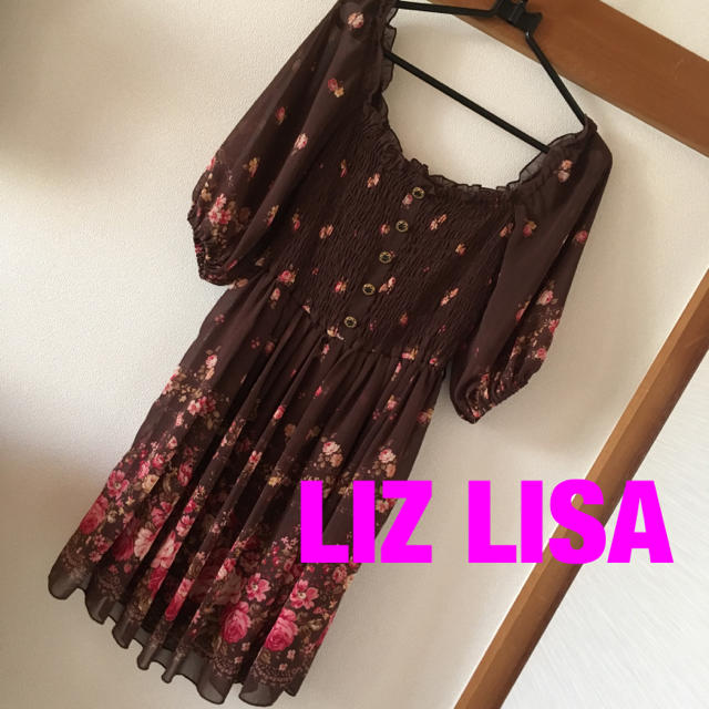 LIZ LISA(リズリサ)の10th LIZ LISA♡花柄オフショルミニワンピ レディースのワンピース(ミニワンピース)の商品写真