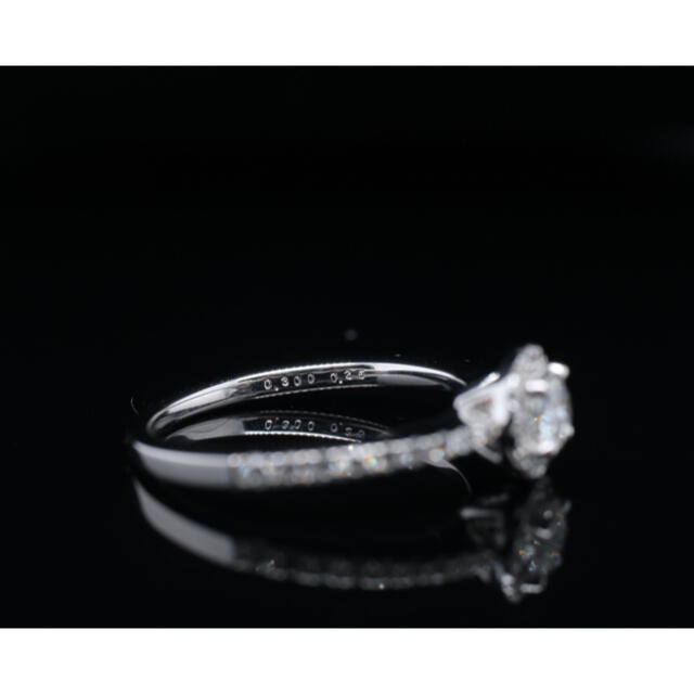 日本売筋品 プラチナダイヤモンドリング0.3ct ・3EX H&C GIA