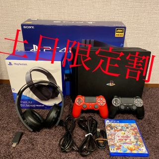 ソニー(SONY)のサスケさん専用　SONY PS4 Pro&ヘッドフォン&いたスト+コントローラー(その他)