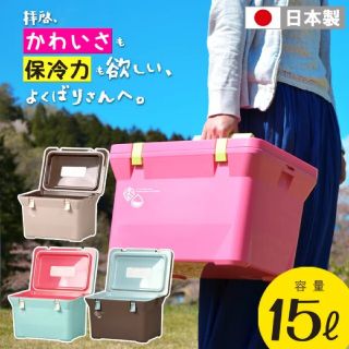 【日本製】   クーラーボックス   小型   15L     ピンク(その他)